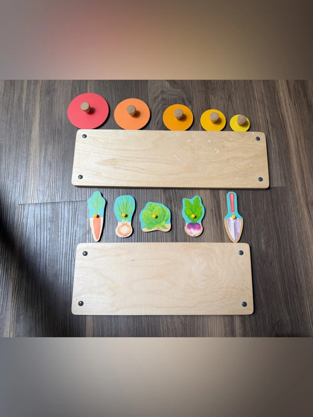 Lovevery Wooden Puzzle Bundle- Circle of‎ Friends/Community Garden